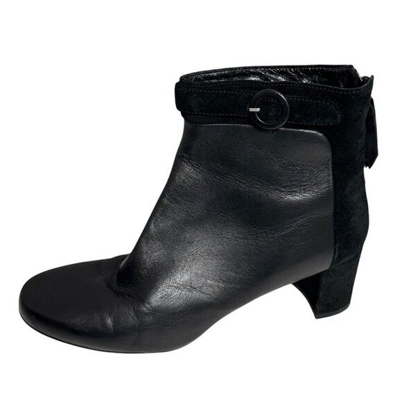 Aquatalia by Marvin K Takeout Black Waterproof Ankle Boots Size 8.5 - Picture 4 of 5